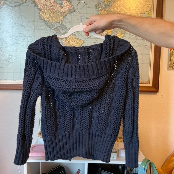 Free people knit cardigan with hood - Picture 2 of 5